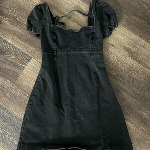 Black Denim Dress
